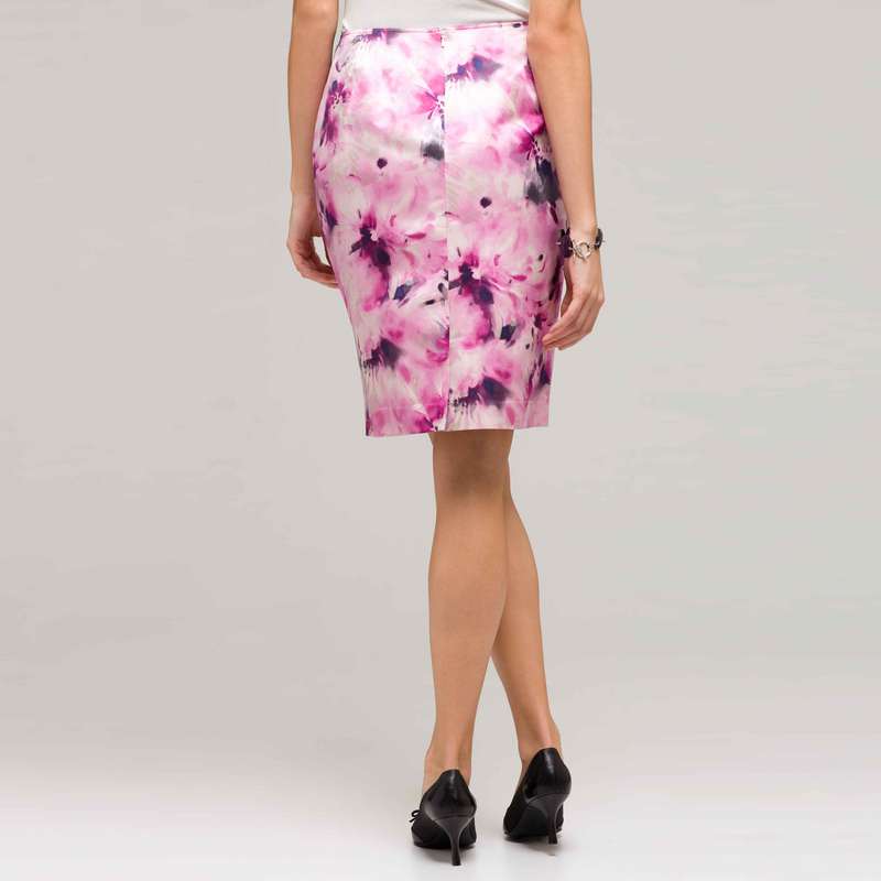 Floral Slim Skirt, Tulip Multi, large image number 1