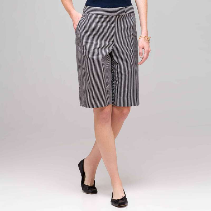 Stripe Walking Short, Admiral Navy & White, large image number 0