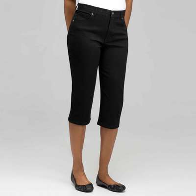 Classic Denim Straight Leg Capri (Petite)